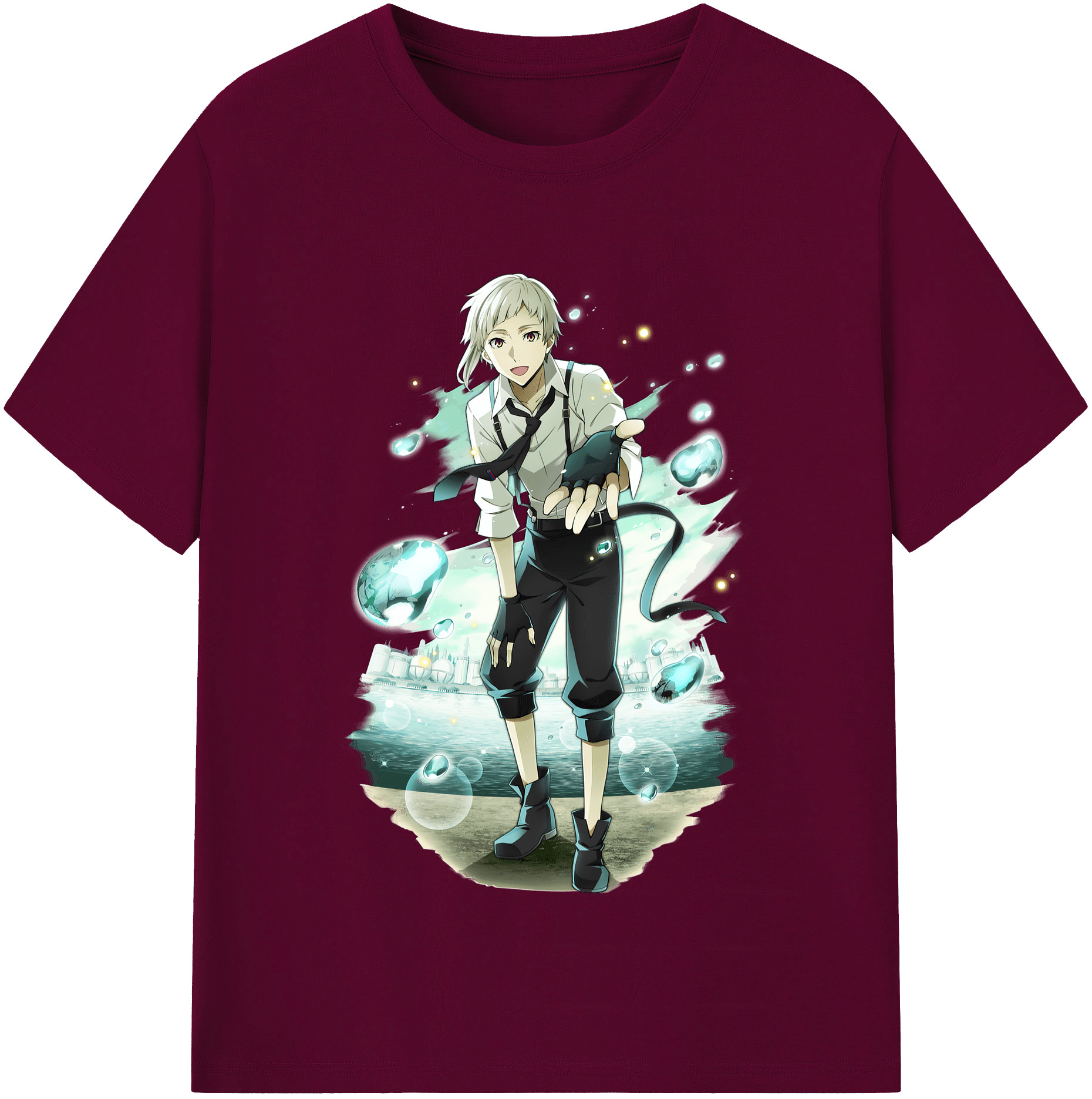（画像用） 文豪ストレイドッグス Bungo Stray Dogs レディースカジュアルプリントTシャツ（綿100％）